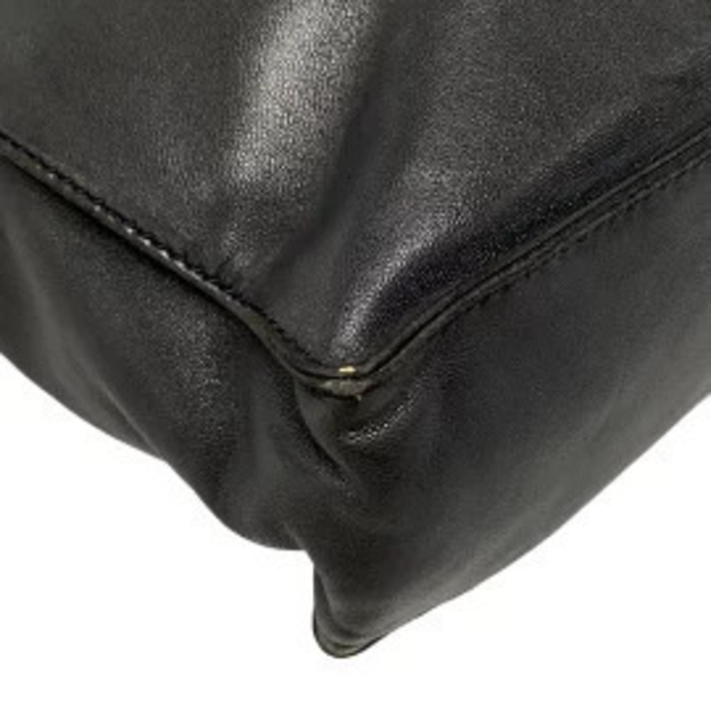 Loewe Shoulder Bag Drawstring Black Leather - Picture 5 of 5